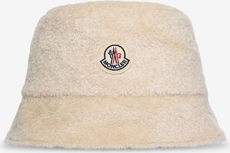 Moncler Polarvlies Fischerhut mit besticktem Logo