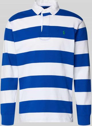 Polo Ralph Lauren Regular Fit Sweatshirt aus reiner Baumwolle Modell LS RUGBY M3 in Royal, Gr&ouml;&szlig;e XXL
