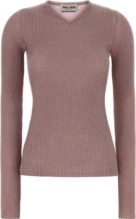 Miu Miu Pink Viscose Blend Top