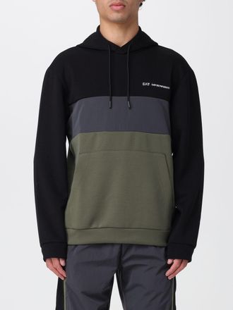 Emporio Armani Felpa con cappuccio e logo Ea7
