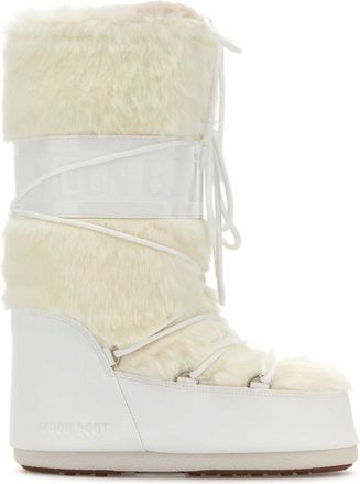Moon Boot White Logo Boots