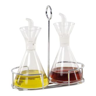 Andrea House Aceitera Vinagrera De Cristal Para Cocina (250 Ml / 20x10x20 Cm) Andrea House Ms7220