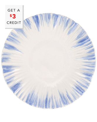 Vietri Viva By Vietri Bari Blue And White Salad Plate With $4 Credit