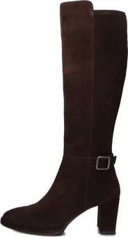 Unisa Bruine Su&egrave;de Winterlaarzen - Dames - Laarzen met Hak - Bruin - 41 EU - Su&egrave;de - Schoenen