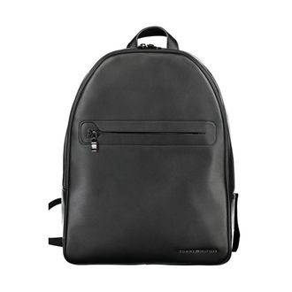 Tommy Hilfiger Mens Leather Backpackmodeltommy - Black