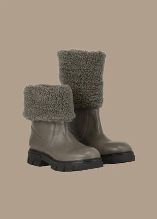 Summum Teddy Boots In Clay
