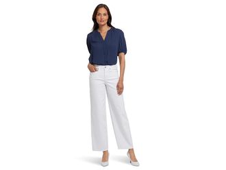 NYDJ Jemma Barrel Jeans in Optic White Womens Jeans Optic White : 10 30, Cotton/Denim/Elastane