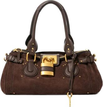 Chlo&eacute; Paddington Bag In Suede Leather
