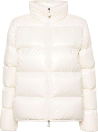 Moncler Abbadia quilted jacket - women - Polyamide/Goose Down/Goose Feather/Polyamide - 00 - White