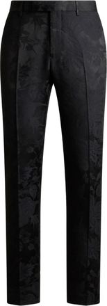 Etro Pantaloni con stampa paisley jacquard - Nero