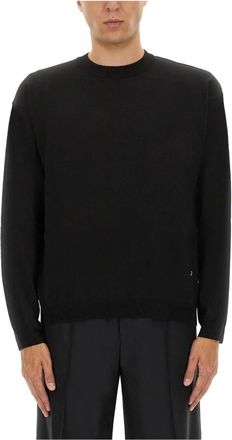 Moschino Trui met ronde hals - Heren - Ronde hals truien - Zwart - L - Wol - Truien & Vesten