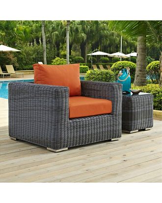 ModWay Outdoor Summon Outdoor Patio Fabric Sunbrella Armchair