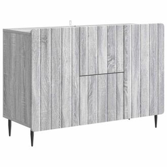 vidaXL Aparador Gris Sonoma 89 X 34,5 X 62 Cm Madera De Ingenier&iacute;a Vidaxl