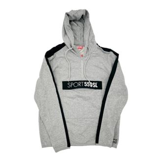 Diesel Zip-throughs, male, Gray, L, Sport Coarll Half-Zip Jumper