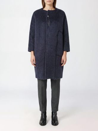 Daniela Gregis Cappotto monopetto al ginocchio in mohair e seta
