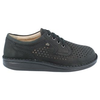 Finn Comfort Baden Leather Mens Lace Up Shoes - Black - Size:UK 10.5