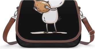 Generic Who Loves Leg of Chicken Womens Crossbody Bag Fashion Shoulder Handbags Message Tote Bag with Adjustable Strap