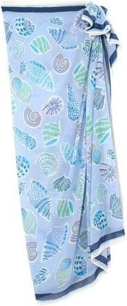 Echo Sea Shells Sarong in Chambray at Nordstrom