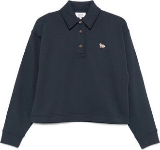 Maison Kitsuné Baby Fox Cotton Polo Sweatshirt