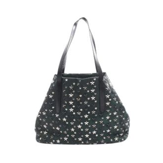 Jimmy Choo London Pre-owned Tote Bags, female, Green, Size: ONE SIZE Pre-owned Pimlico S Leather Tote Bag
