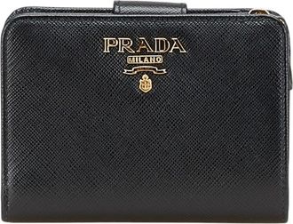 Prada Black Leather Wallet (Bi-Fold) (Pre-Owned)