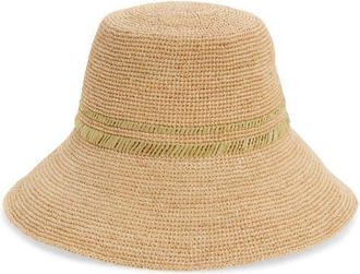 Rag & Bone Jade Packable Raffia Bucket Hat in Natural at Nordstrom, Size Medium