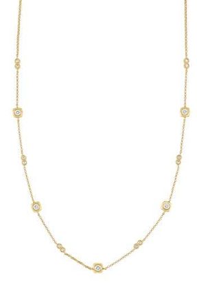 Bony Levy Monaco Diamond Station Necklace in 18K Yellow Gold at Nordstrom Rack