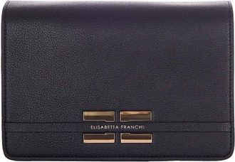 Elisabetta Franchi Black Bag With Gold Details