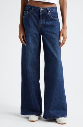 TWP Tiny Dancer High Waist Wide Leg Jeans in Dark Wash at Nordstrom, Size 28