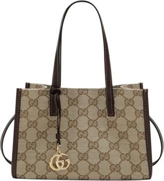 Gucci Brown Double G Charm Small Tote