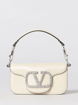 Valentino Garavani Borsa Loc&ograve; Mini Valentino Garavani in pelle con strass incastonati