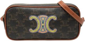 Celine Pre-owned Vintage Cross Body Bag - Dames - Vintage Schoudertas - Bruin - ONE Size - Leer - Vintage