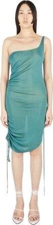 Isa Boulder Reversible Skin Asymmetric Dress - female - Isa Boulder - Knitted Dresses - Green - L - Dresses