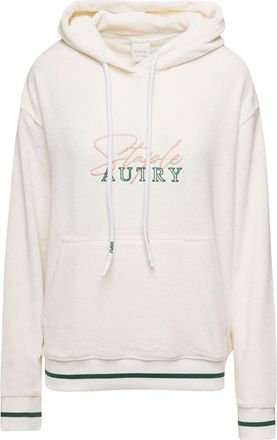 Autry White Embroidered Logo Hoodie