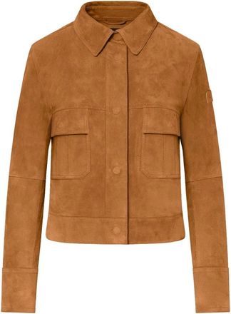 Peuterey Giubbotto in suede - Dames - Zomerjassen - Bruin - M - Su&egrave;de - Jassen
