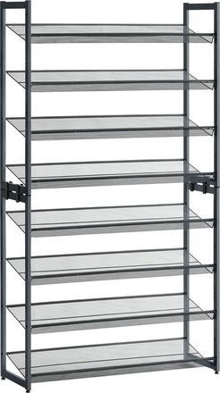 Songmics 2 organizadores de zapatos apilables de 4 niveles de color gris