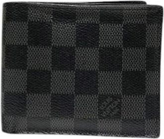 Louis Vuitton Pre-owned Wallets, male, Gray, Size: ONE SIZE Pre-owned Portefeuille Marco NM Damier Graphite Wallet