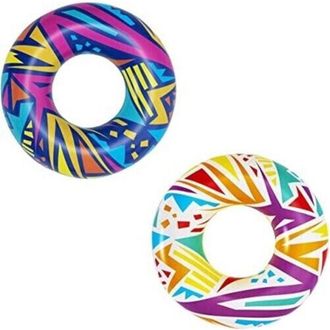 Trade Shop Trade Shop - Salvagente Gonfiabile Fantasia Geometrica &Oslash; 107 Cm Ciambella Mare Piscina 36228