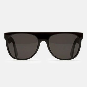 Retro Superfuture Sunglasses Flat Top Black Fzq Black/Black Unisex