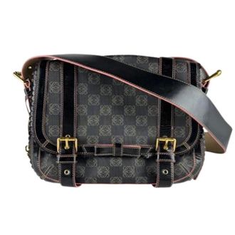 Loewe Pre-owned Cross Body Bags, female, Black, Size: ONE SIZE Pre-owned Plastic Shoulder Bag