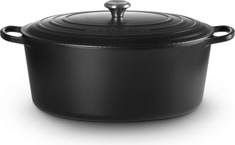 LE CREUSET Cazuela Ovalada <> De Le Creuset, Negra, 40 Cm
