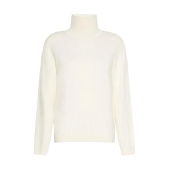 Max Mara Maglia dolcevita - Dames - Truien - Wit - Maat: S Zijde