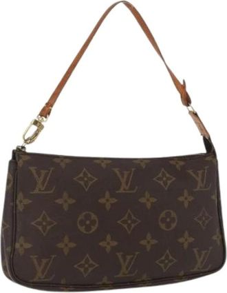 Louis Vuitton Pre-owned Shoulder Bags, female, Brown, Size: ONE SIZE Pre-owned Vintage Monogram Pouch
