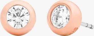 Michael Kors Round Stone Stud Earrings
