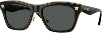 Versace VE2272 GB1/87 Mens Sunglasses Black Size 53