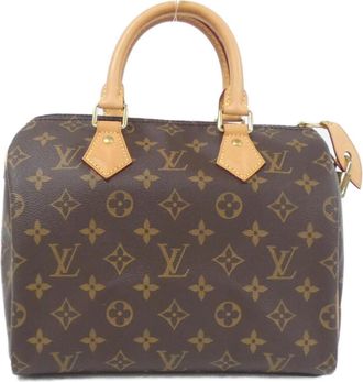 Louis Vuitton Marron Coated Canvas Boston Bag (Pre-Owned)