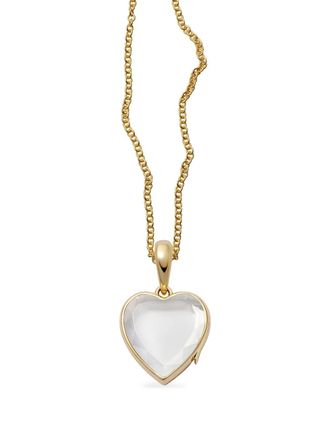Loquet London 18K yellow gold midi heart locket