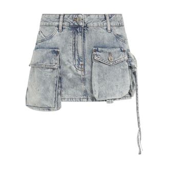 The Attico Dames, Rokken, Blauw, Maat: W27 Katoen