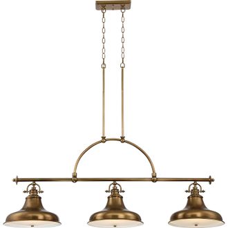 Quoizel Elstead Emery - Lampadario A Sospensione A 3 Luci In Ottone Anticato, E27