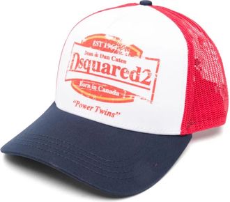 Dsquared2 Cappello da baseball con stampa - Blu